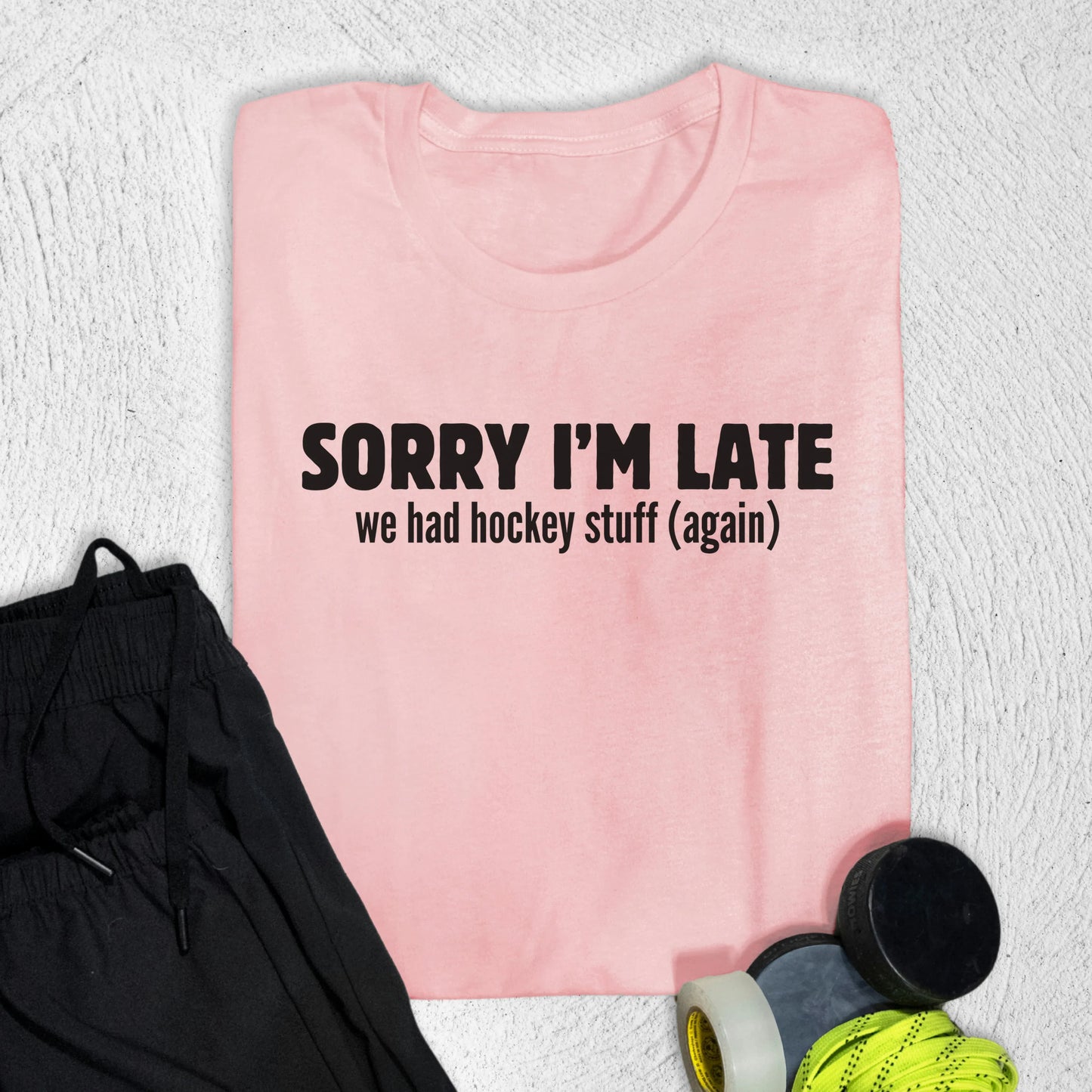 Sorry I'm Late T-Shirt Pink / S T-Shirt