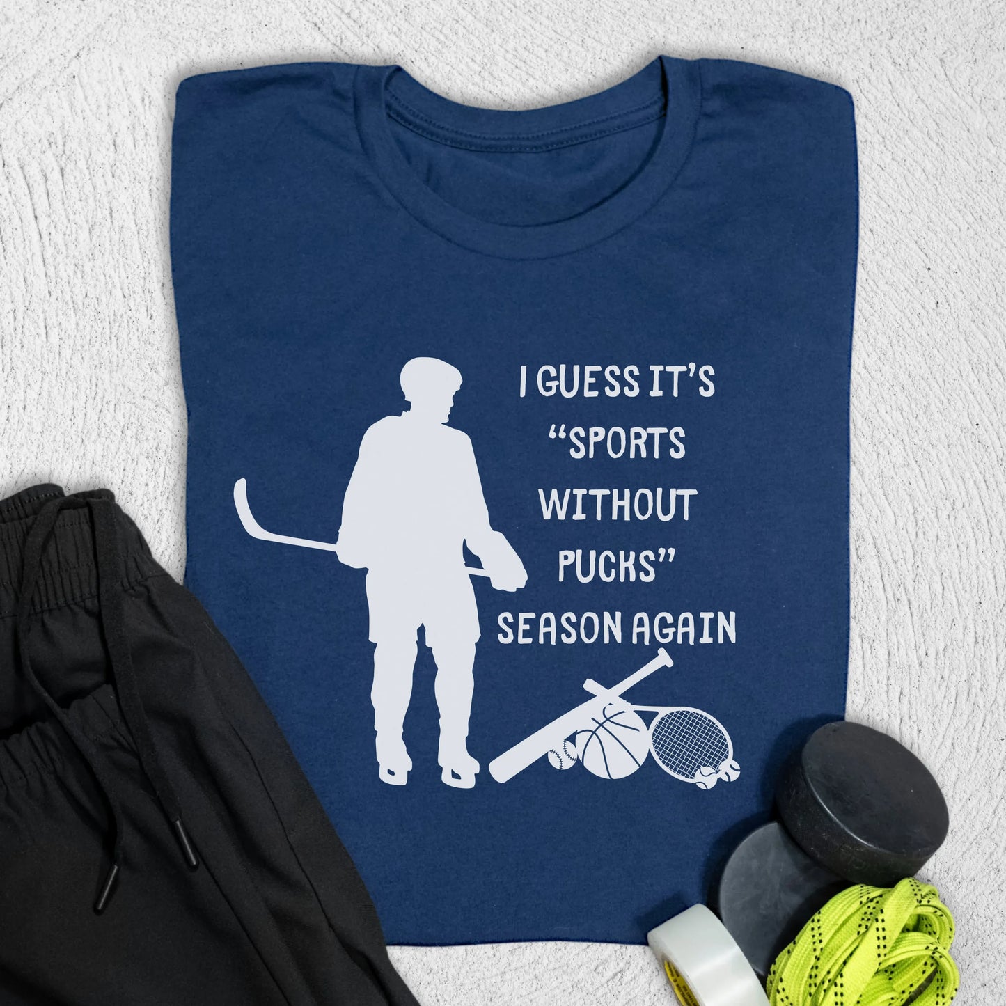 Sports Without Pucks T-Shirt Navy / S T-Shirt