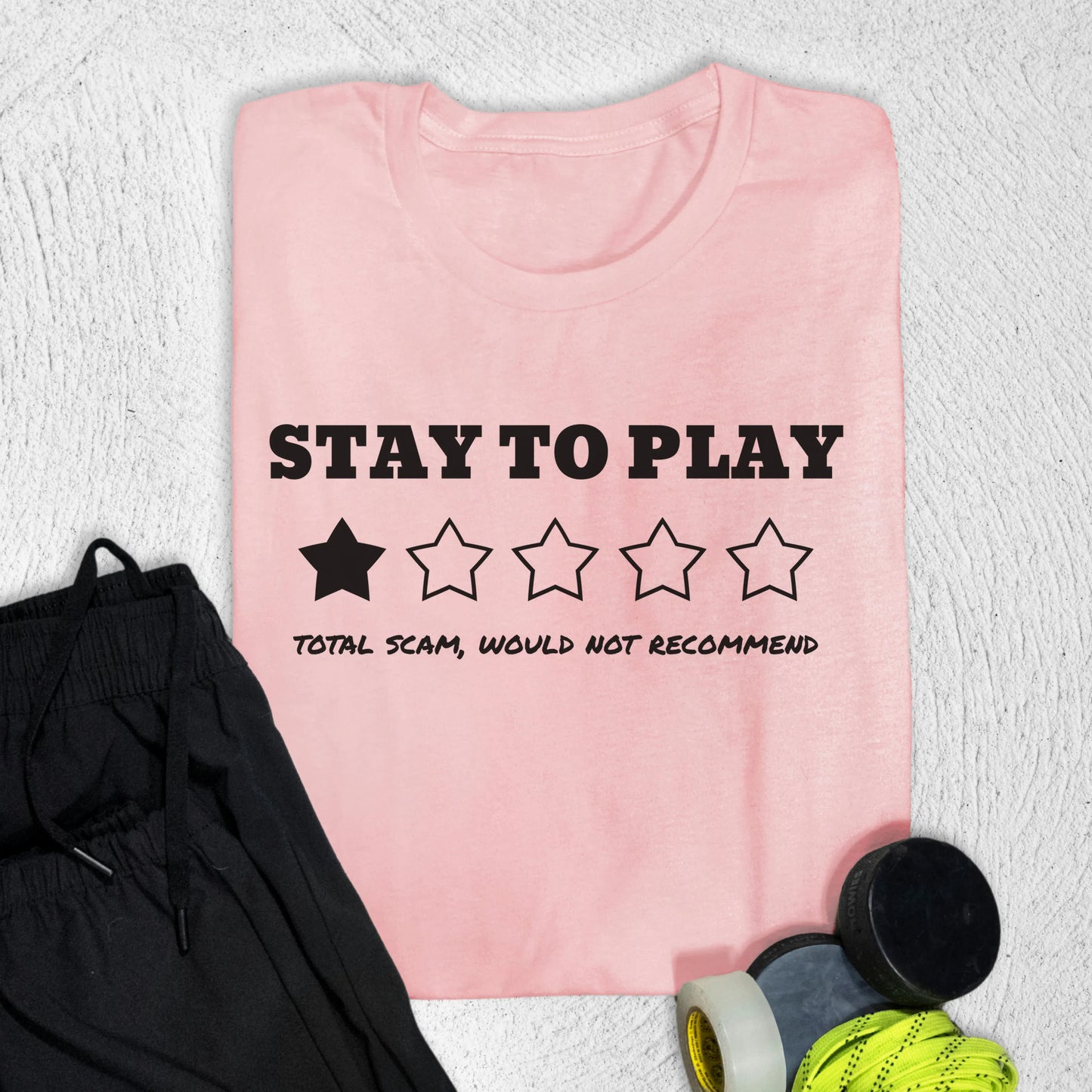 Stay to Play T-Shirt Pink / S T-Shirt