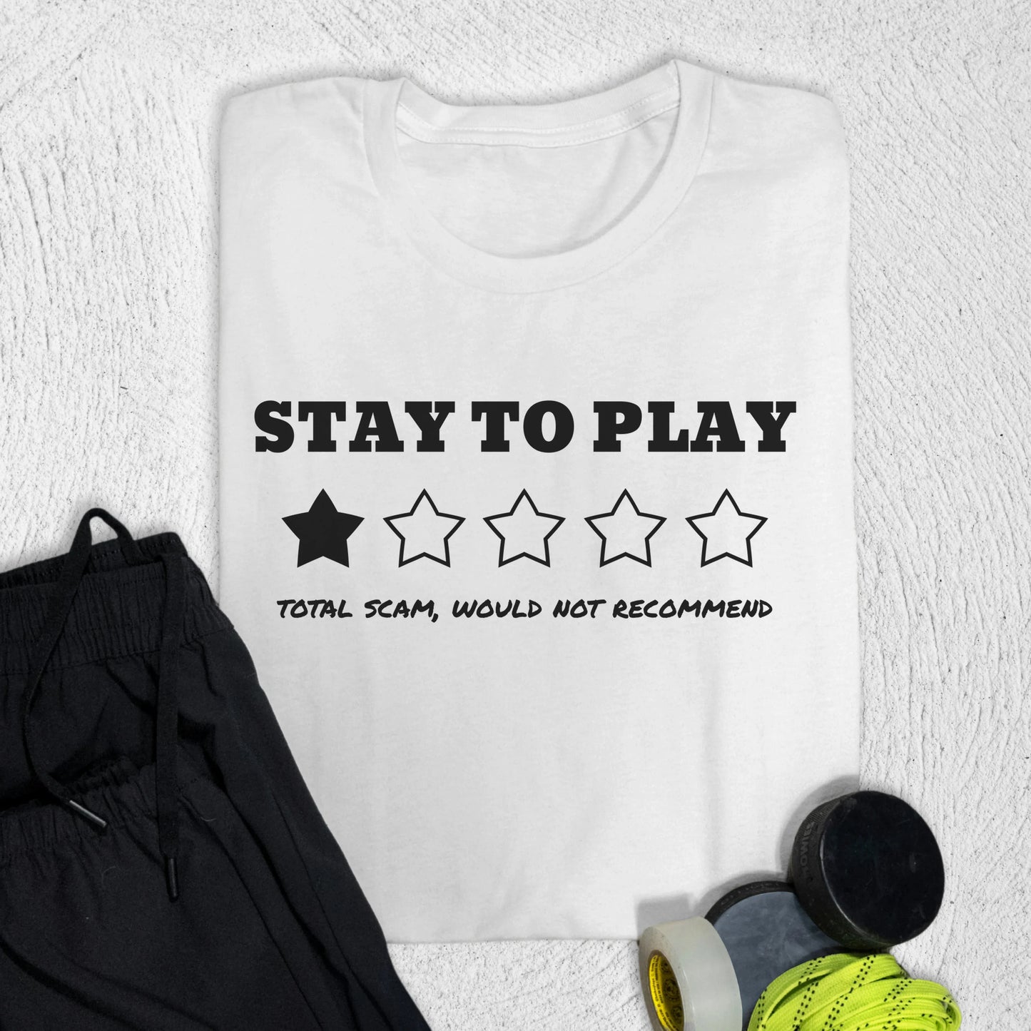 Stay to Play T-Shirt White / S T-Shirt
