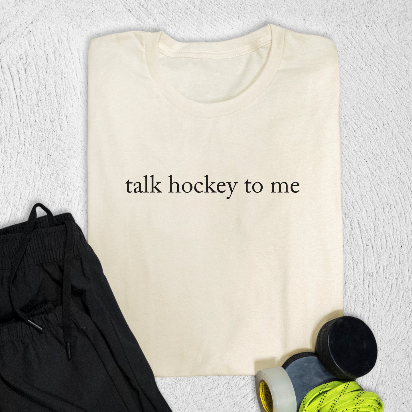 Talk Hockey T-Shirt Natural / S T-Shirt