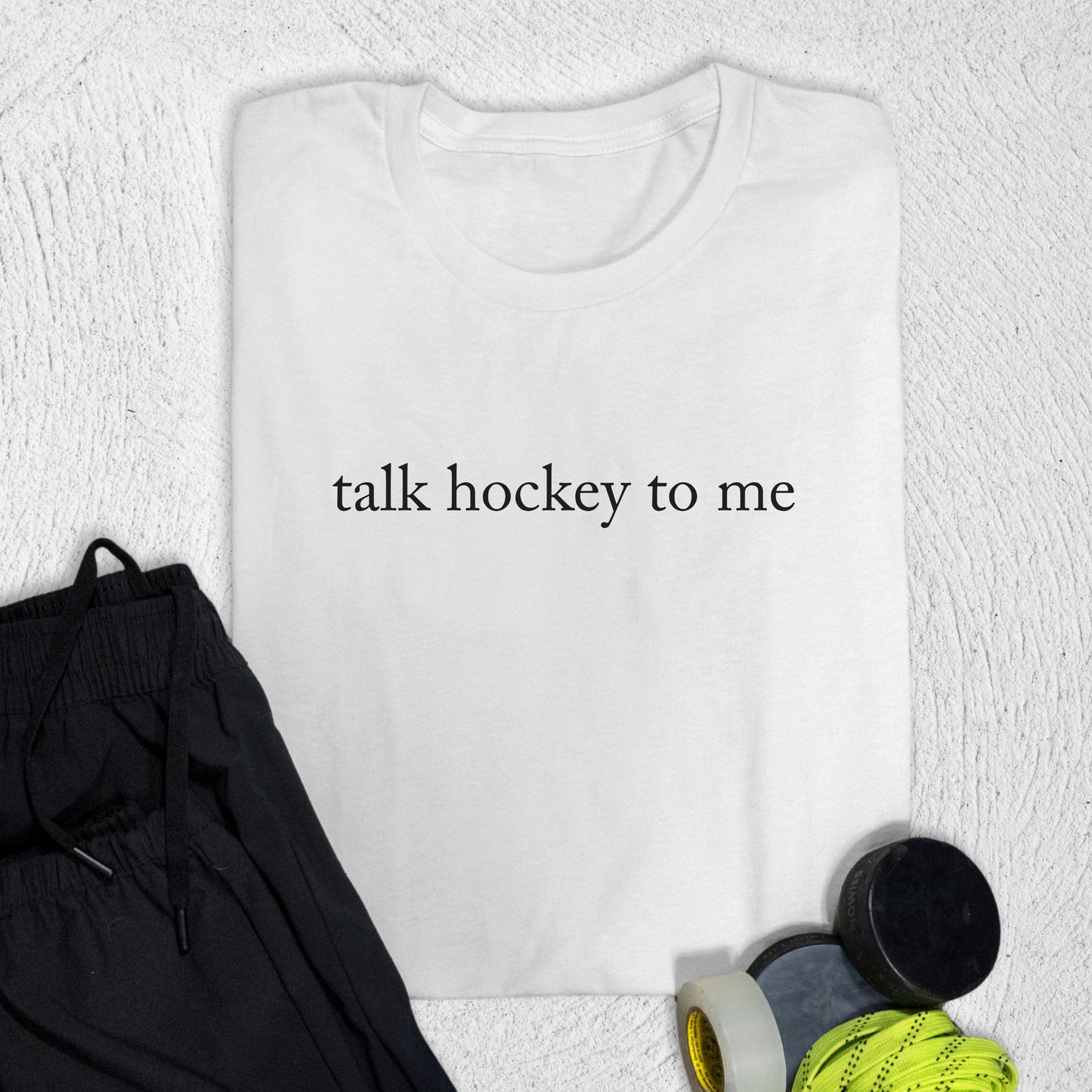 Talk Hockey T-Shirt White / S T-Shirt
