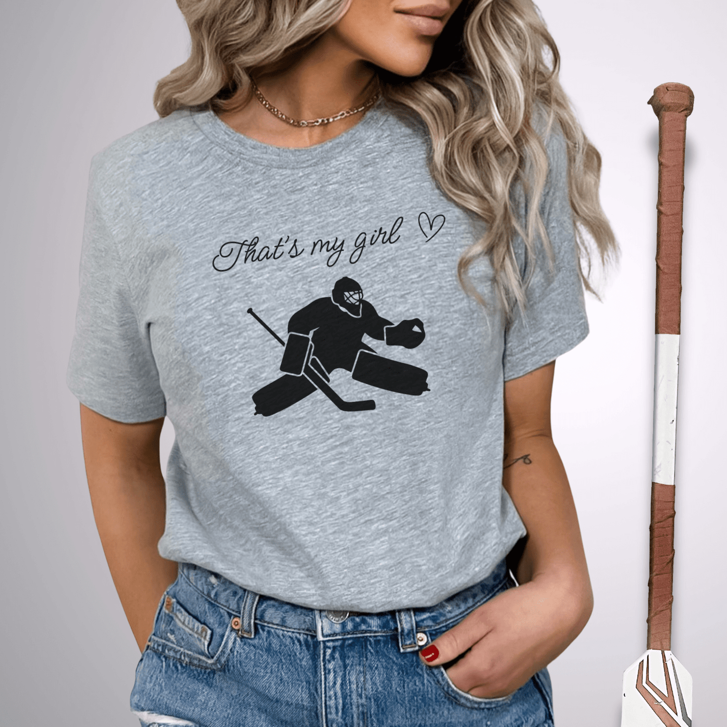 That's My Goalie Girl T-Shirt Athletic Heather / S T-Shirt
