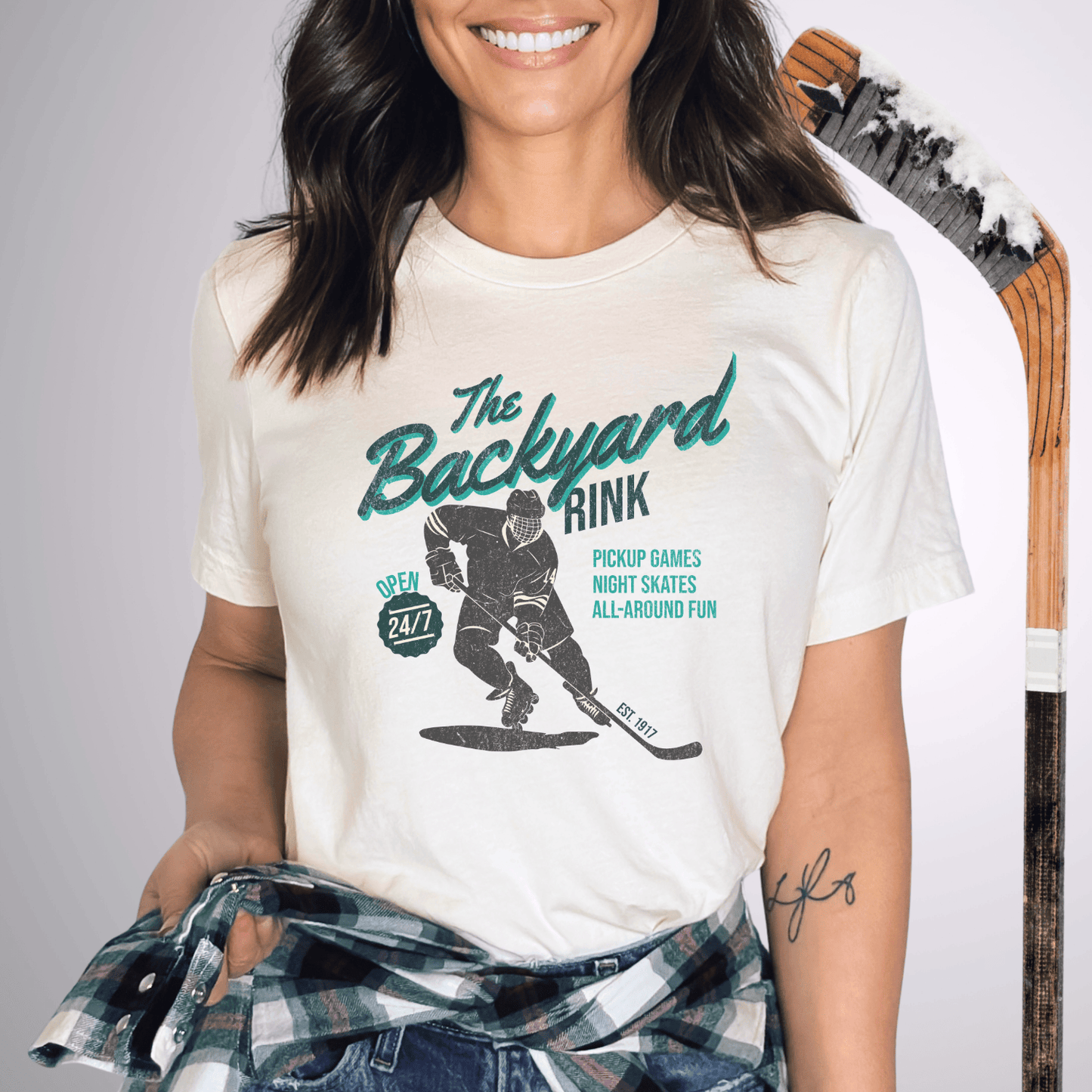 The Backyard Rink T-Shirt Natural / S T-Shirt
