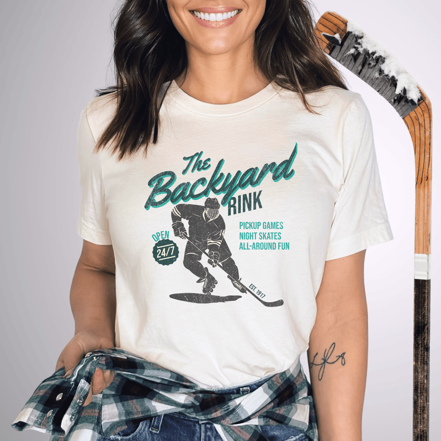 The Backyard Rink T-Shirt Natural / S T-Shirt