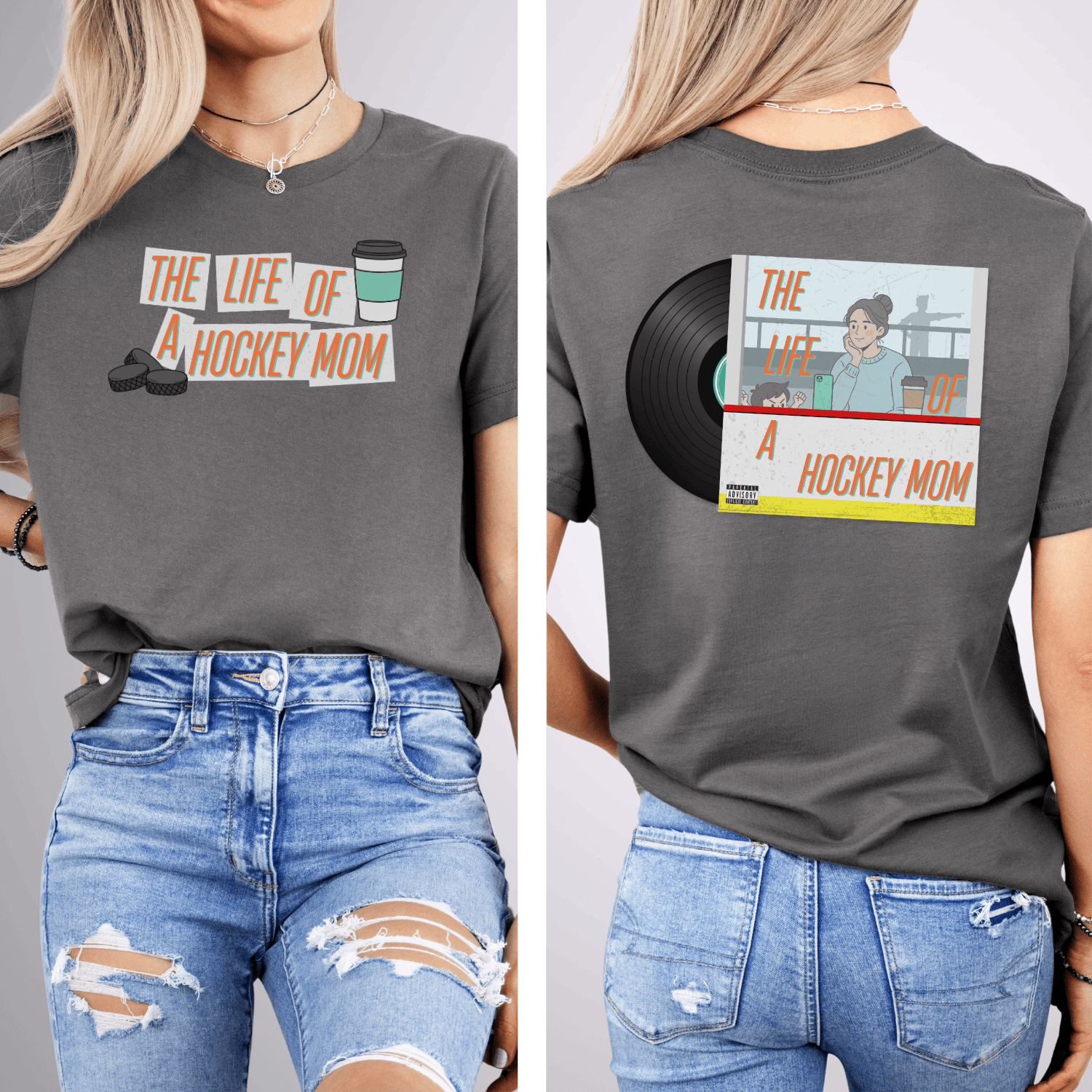 The Life of a Hockey Mom T-Shirt Asphalt / S T-Shirt