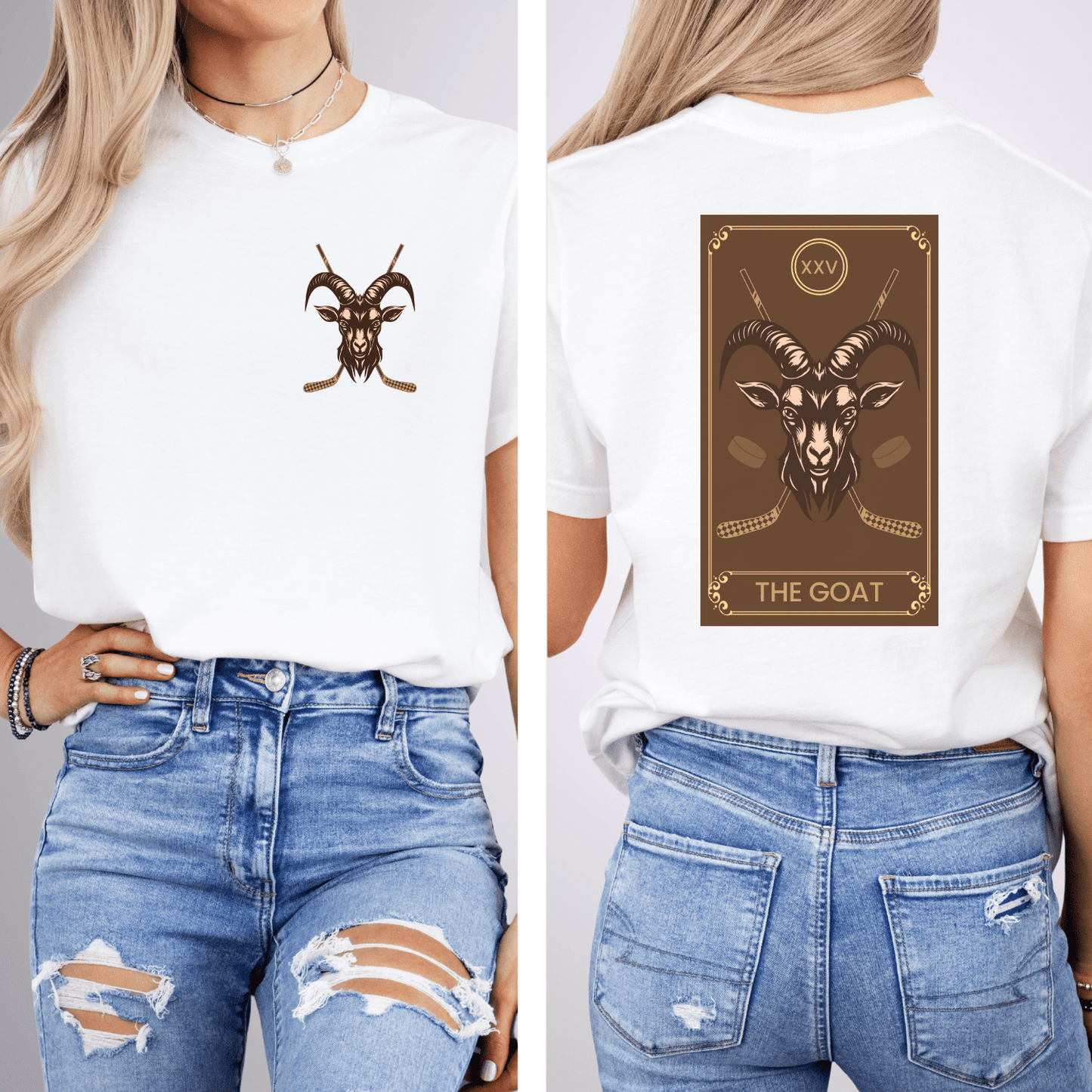 The Tarot Goat T-Shirt White / S T-Shirt