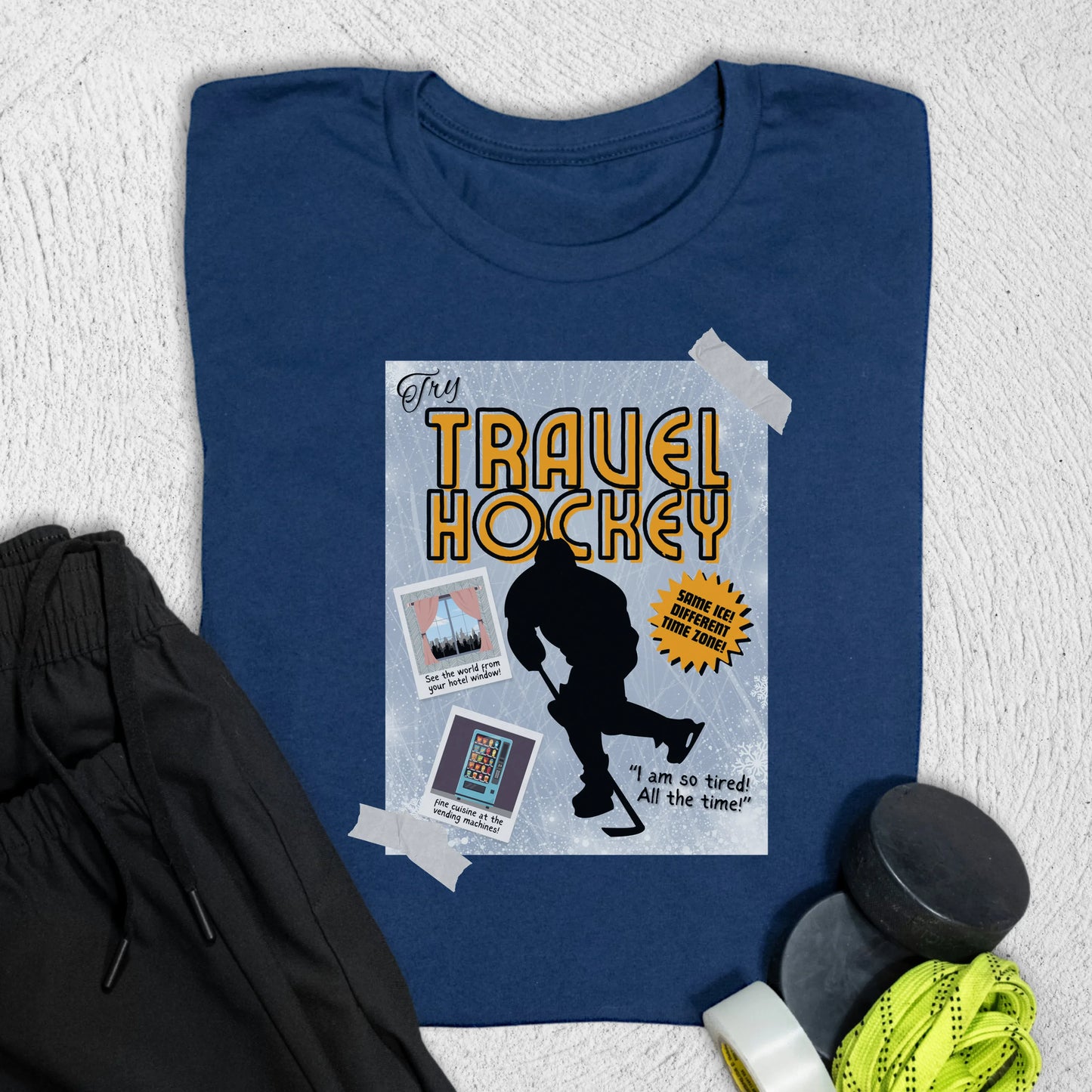 Travel Poster T-Shirt Navy / S T-Shirt