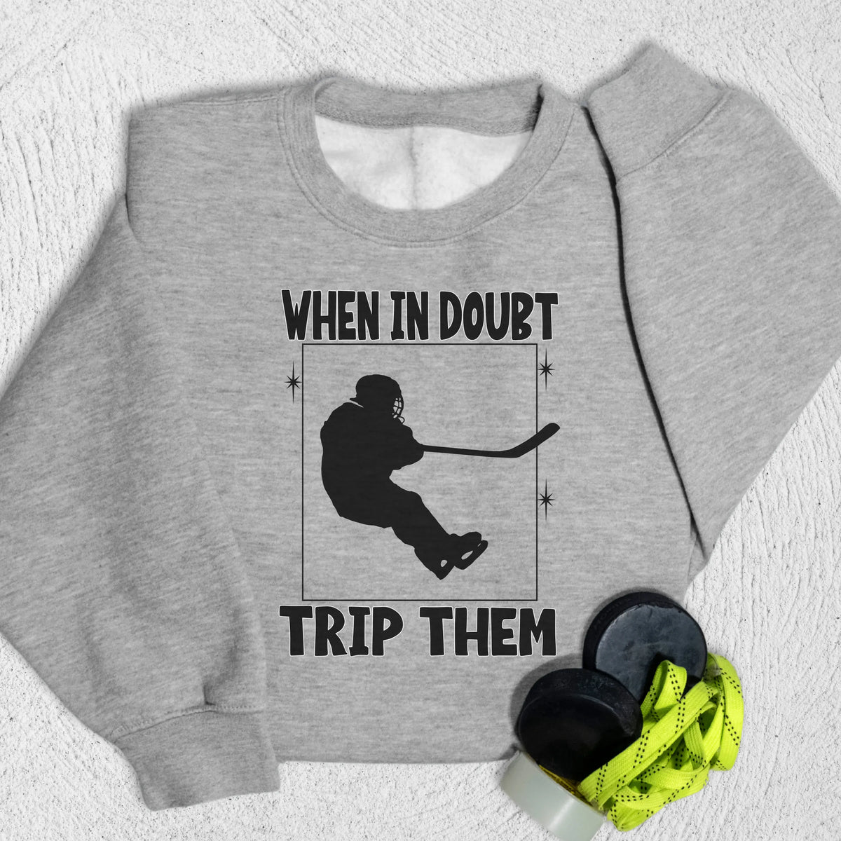 Trip Them Sweatshirt S / Heather Grey Sweatshirt