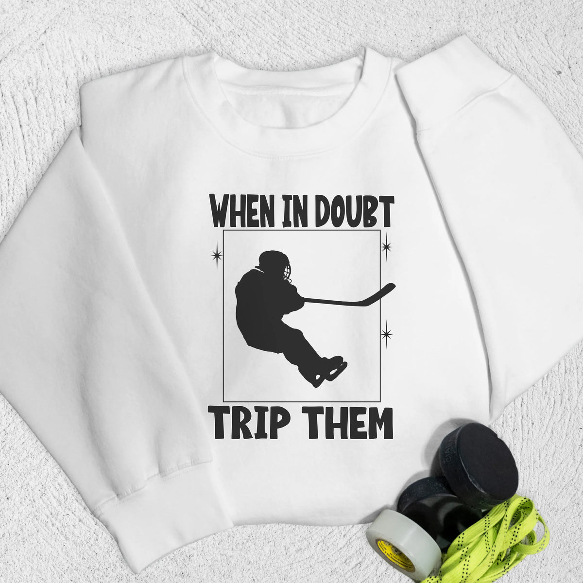 Trip Them Sweatshirt S / White Sweatshirt