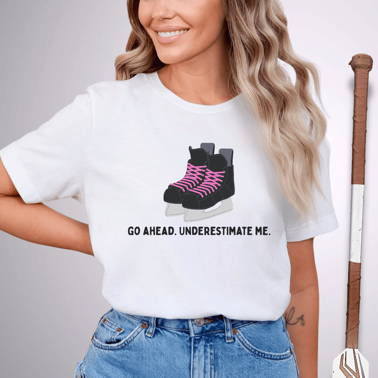 Underestimate Me Skates T-Shirt White / S T-Shirt