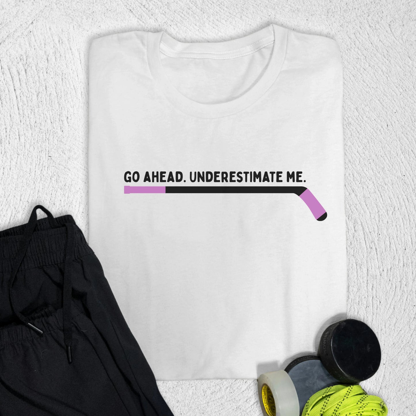 Underestimate Me Stick T-Shirt White / S T-Shirt