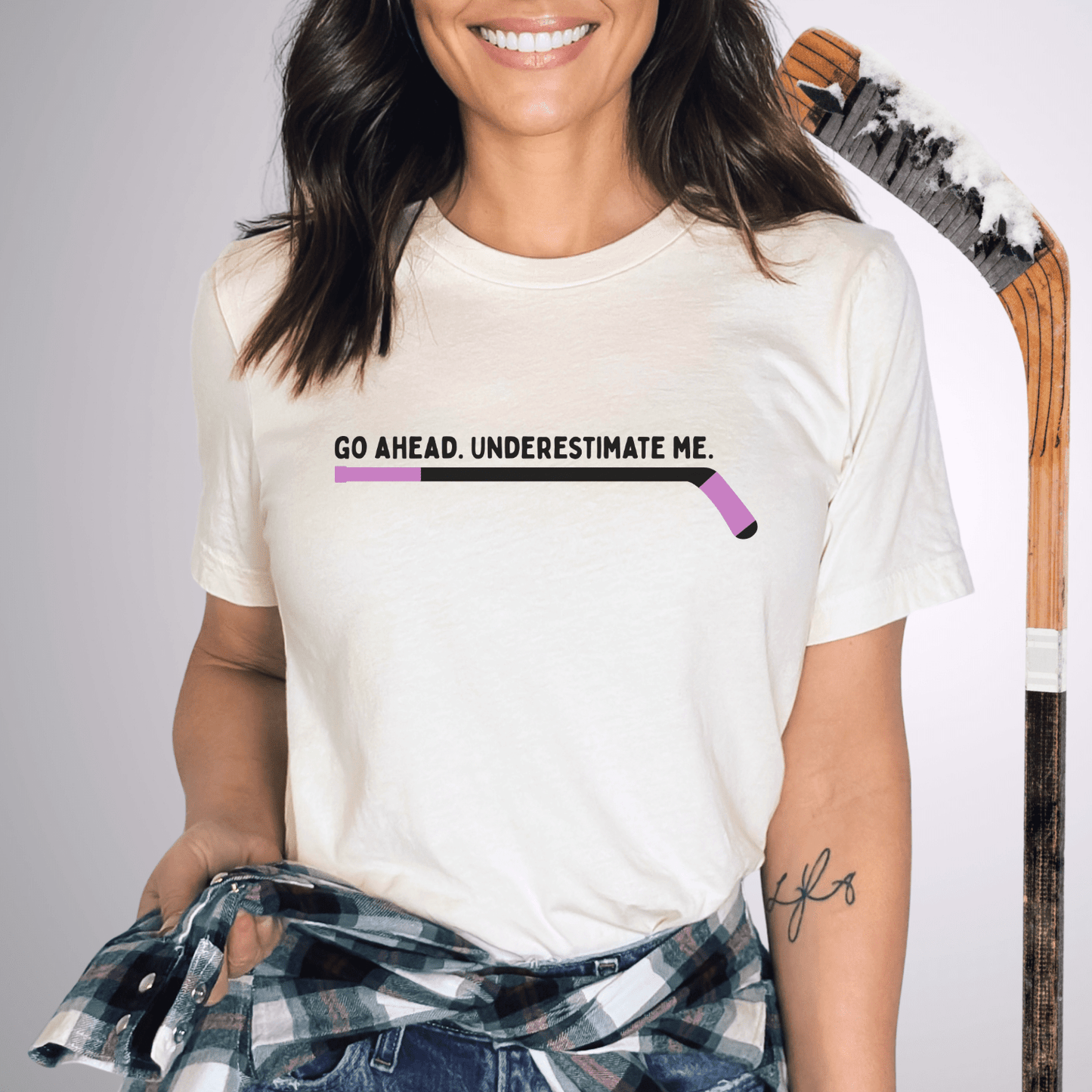 Underestimate Me T-Shirt Natural / S T-Shirt