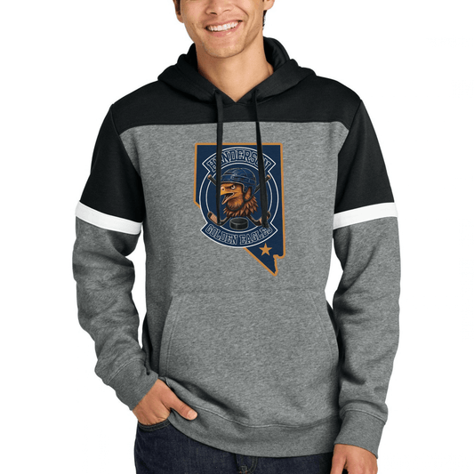 Unisex Fleece Colorblock Hoodie | Custom Name + Number Option Hoodie