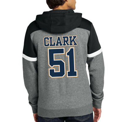 Unisex Fleece Colorblock Hoodie | Custom Name + Number Option Hoodie