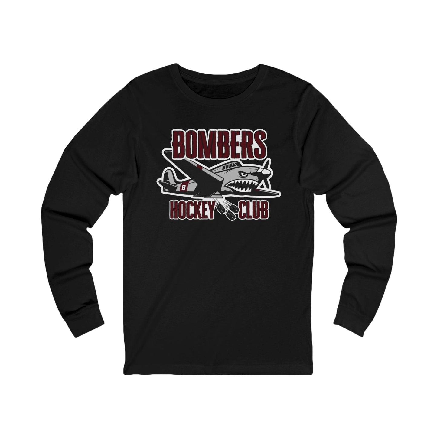Unisex Long Sleeve T-Shirt | Custom Name + Number Option S / Black Long-sleeve