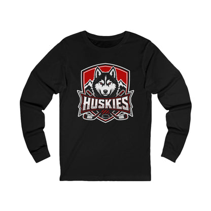Unisex Long Sleeve T-Shirt | Custom Name + Number Option S / Black Long-sleeve