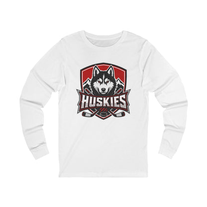 Unisex Long Sleeve T-Shirt | Custom Name + Number Option S / White Long-sleeve