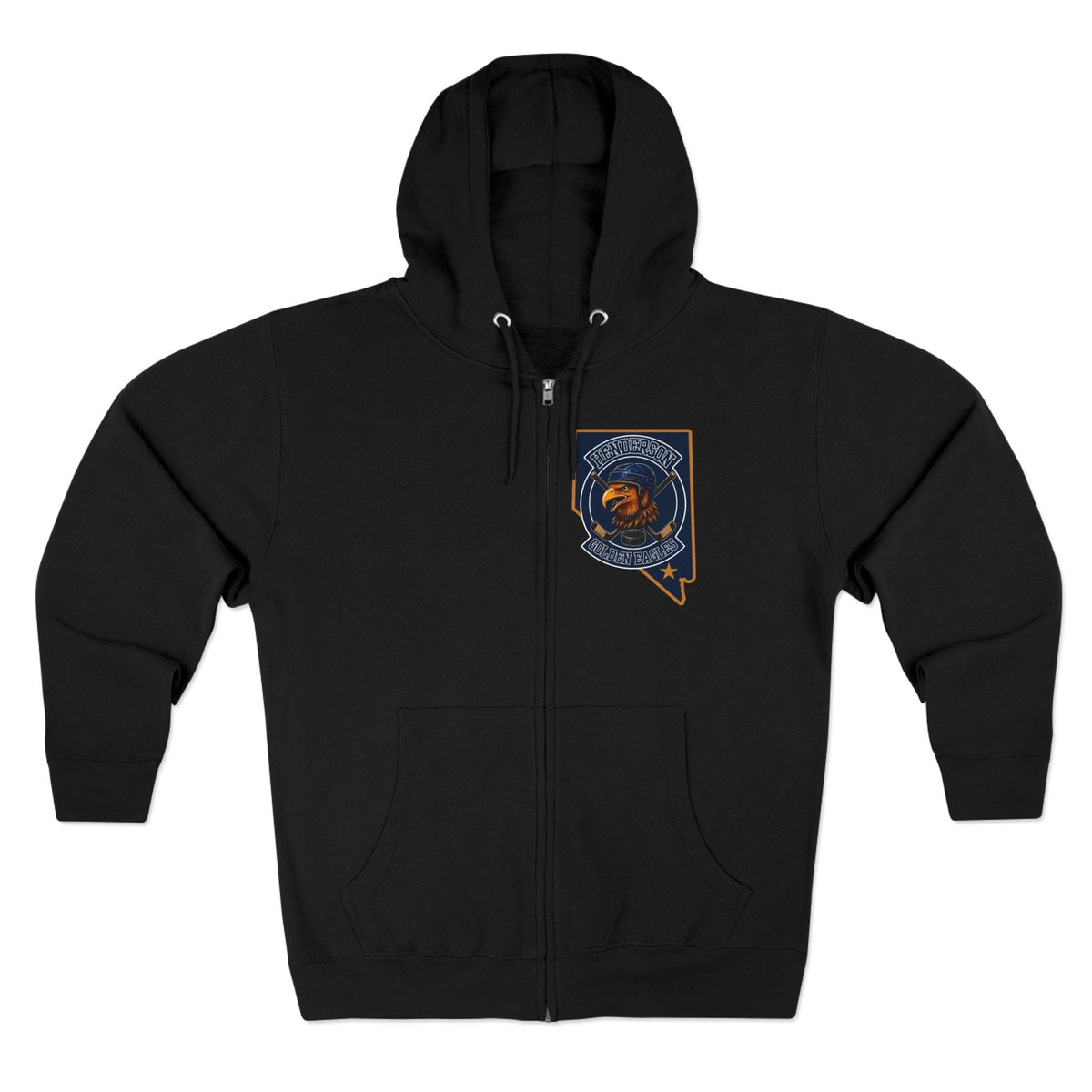 Unisex Zip Hoodie | Custom Name + Number Option S / Black Hoodie