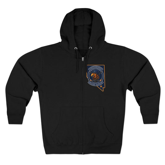 Unisex Zip Hoodie | Custom Name + Number Option S / Black Hoodie