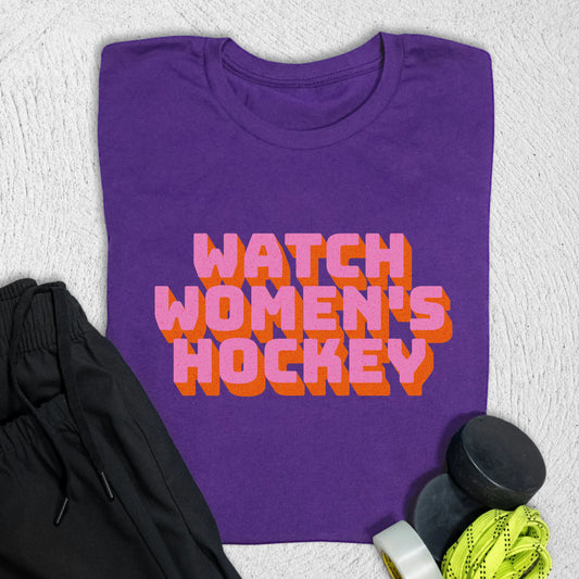 Watch Women's Hockey T-Shirt Team Purple / S T-Shirt