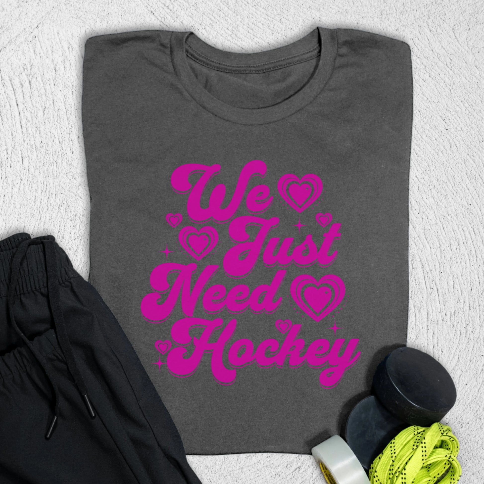 We Need Hockey T-Shirt Asphalt / S T-Shirt