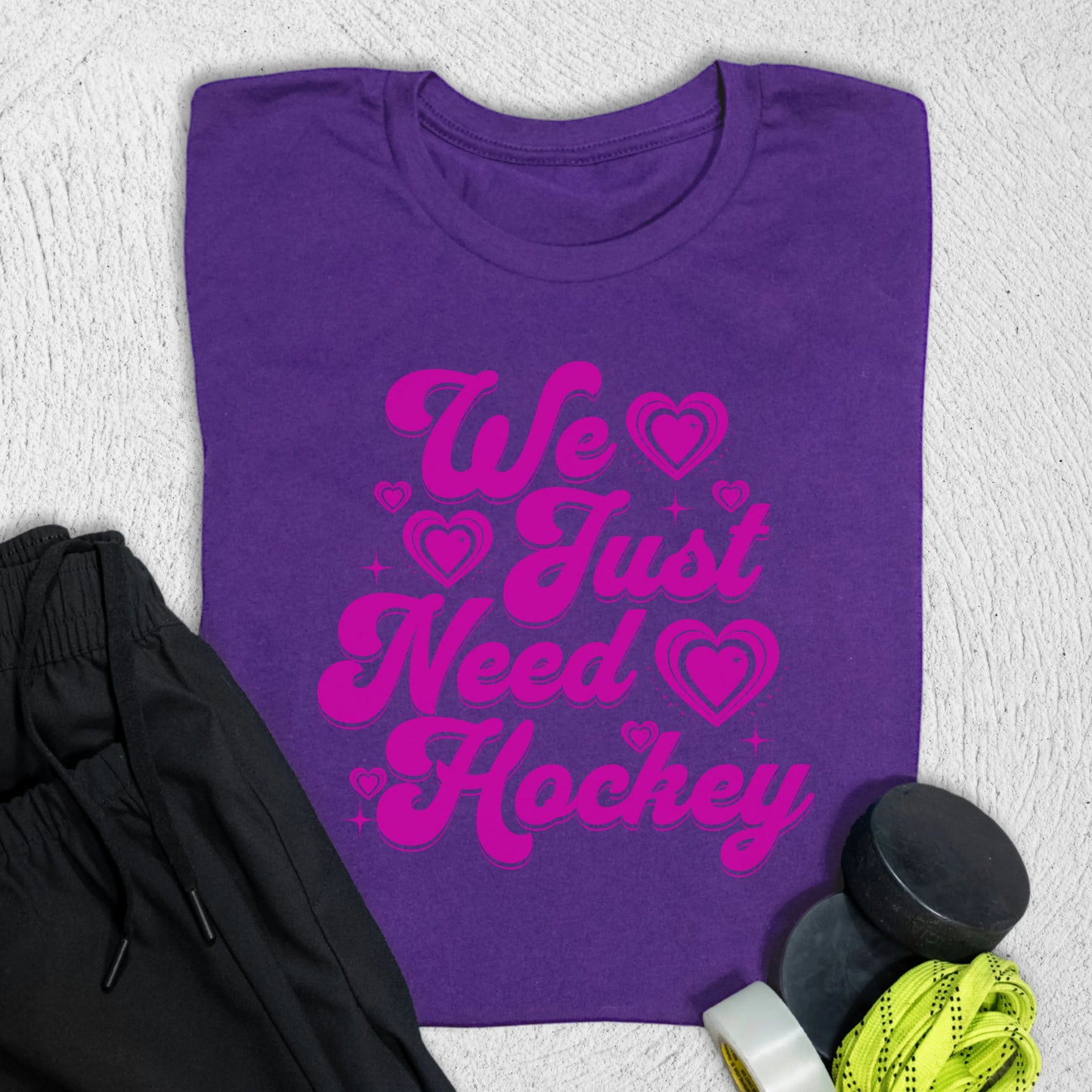We Need Hockey T-Shirt Team Purple / S T-Shirt