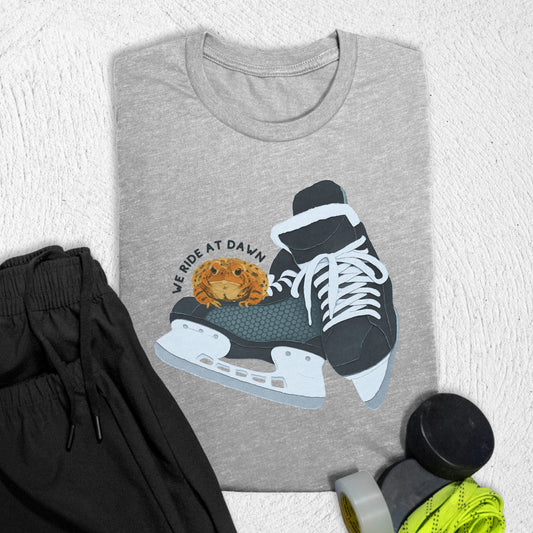 We Ride at Dawn T-Shirt S / Athletic Heather T-Shirt