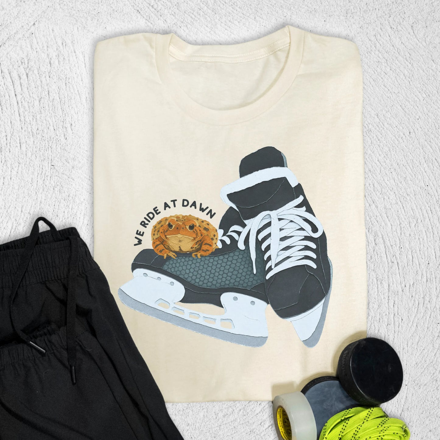 We Ride at Dawn T-Shirt S / Natural T-Shirt