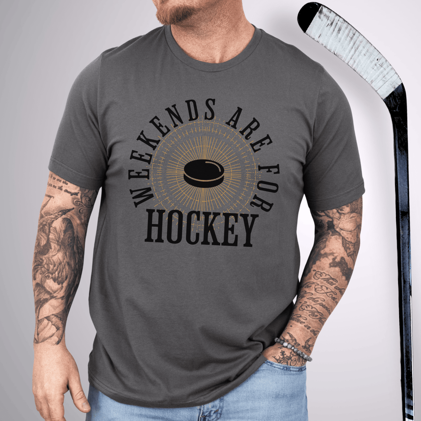 Weekends are for Hockey T-Shirt Asphalt / S T-Shirt