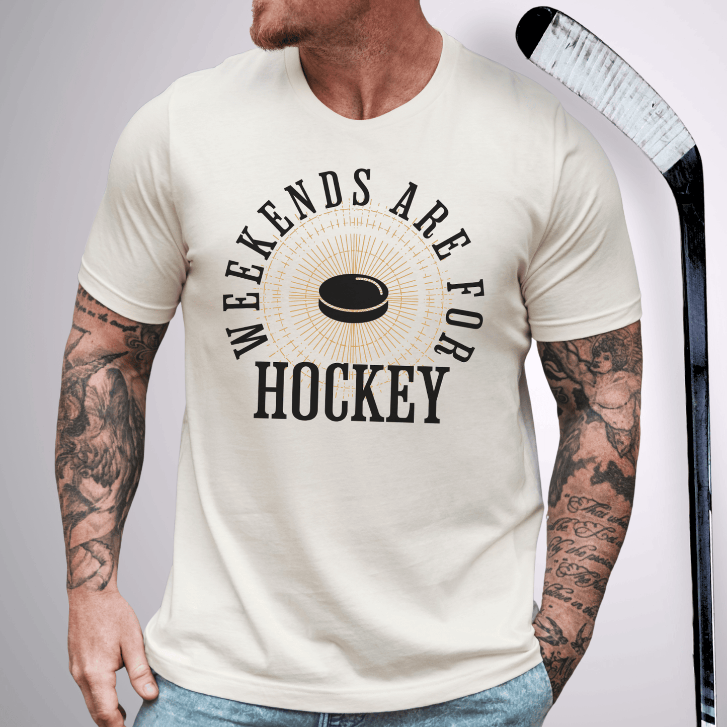 Weekends are for Hockey T-Shirt Natural / S T-Shirt