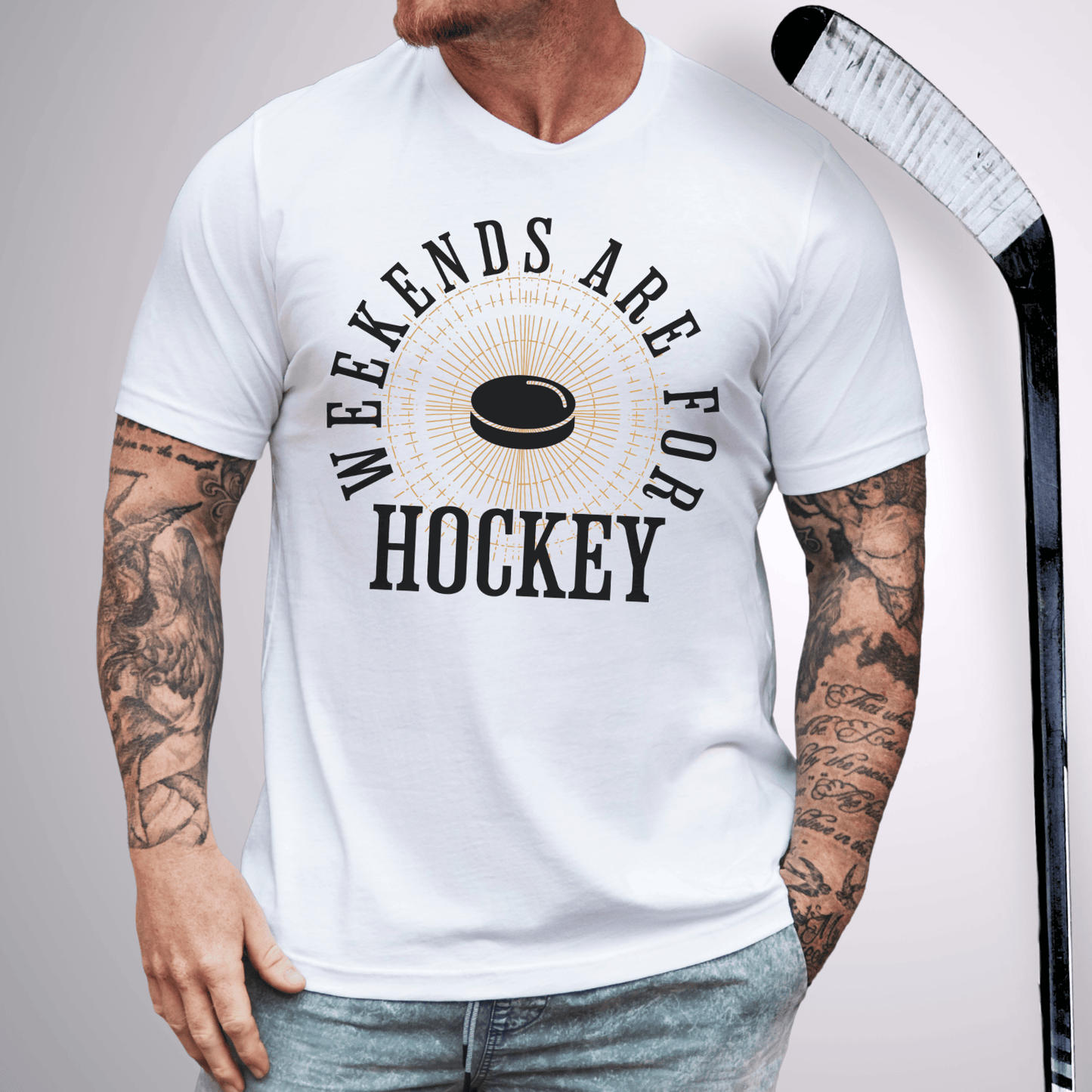 Weekends are for Hockey T-Shirt White / S T-Shirt