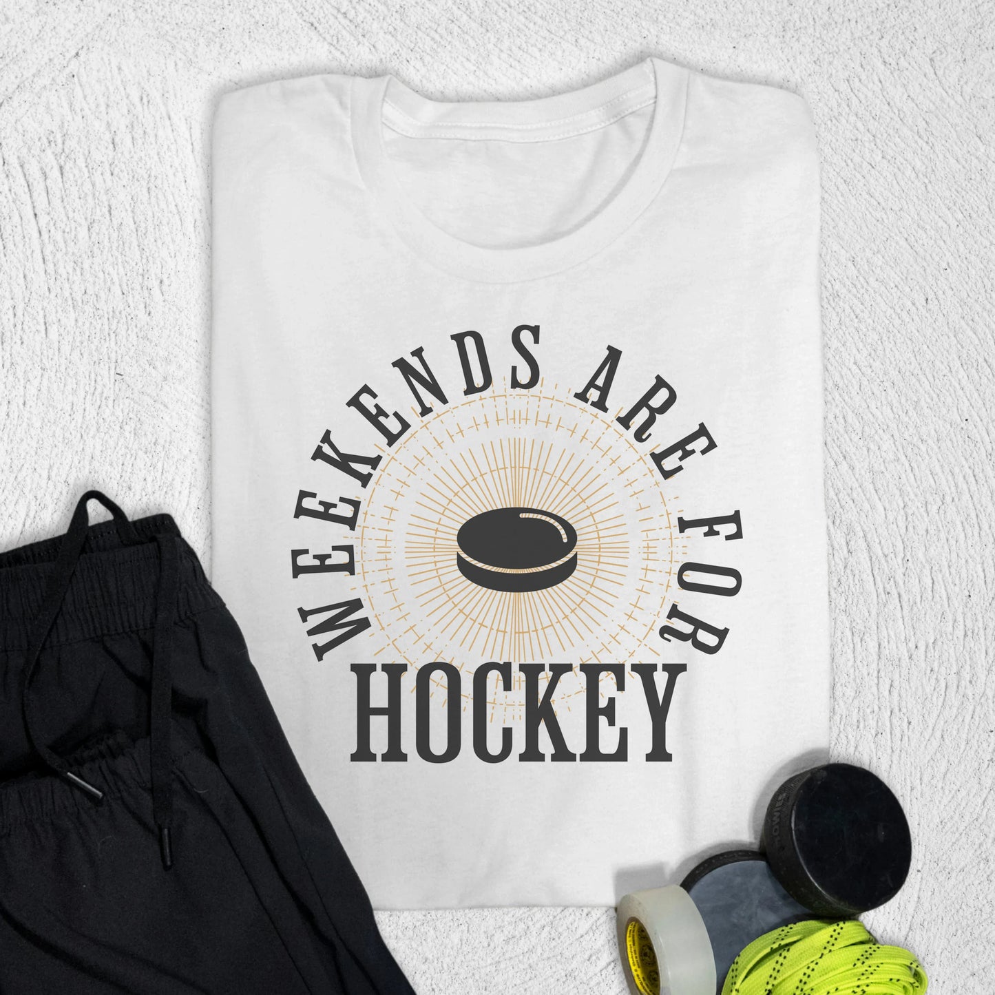 Weekends for Hockey T-Shirt White / S T-Shirt