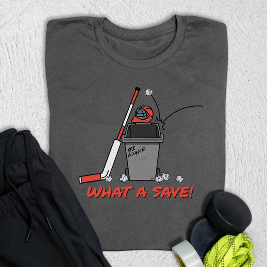 What a Save T-Shirt S / Asphalt T-Shirt