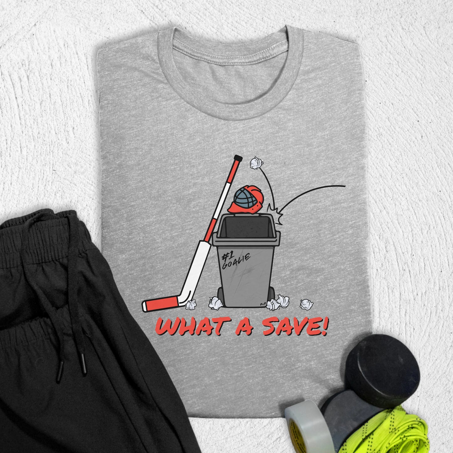 What a Save T-Shirt S / Athletic Heather T-Shirt