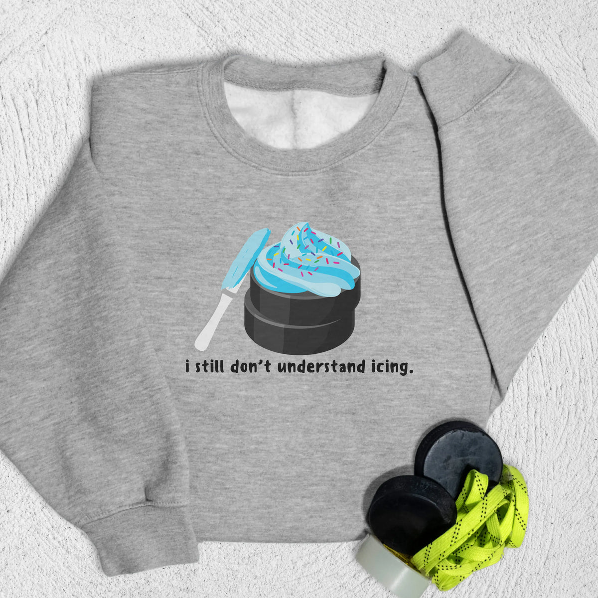 What is Icing Sweatshirt S / Heather Grey Sweatshirt