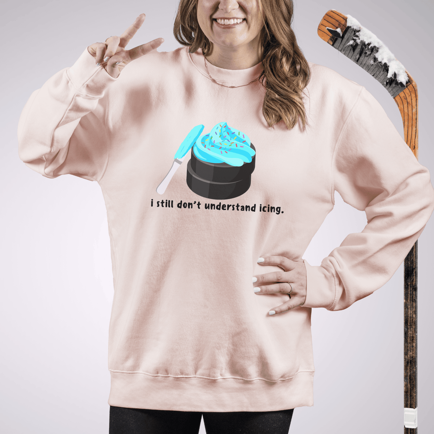 What is Icing Sweatshirt S / Pale Pink Sweatshirt