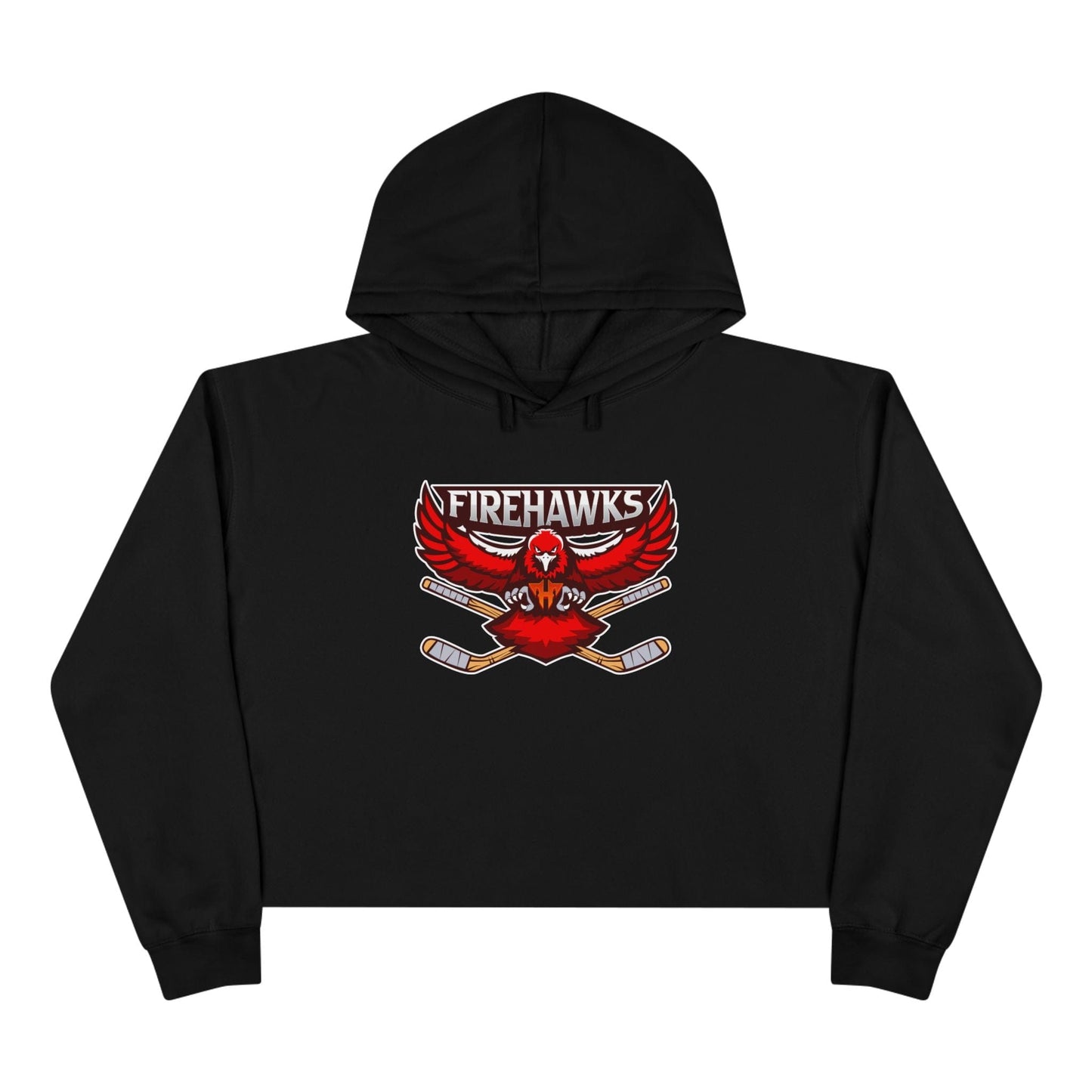 Women's Cropped Hoodie | Custom Name + Number Option Black / XS Hoodie