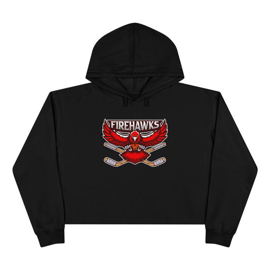 Women's Cropped Hoodie | Custom Name + Number Option Black / XS Hoodie