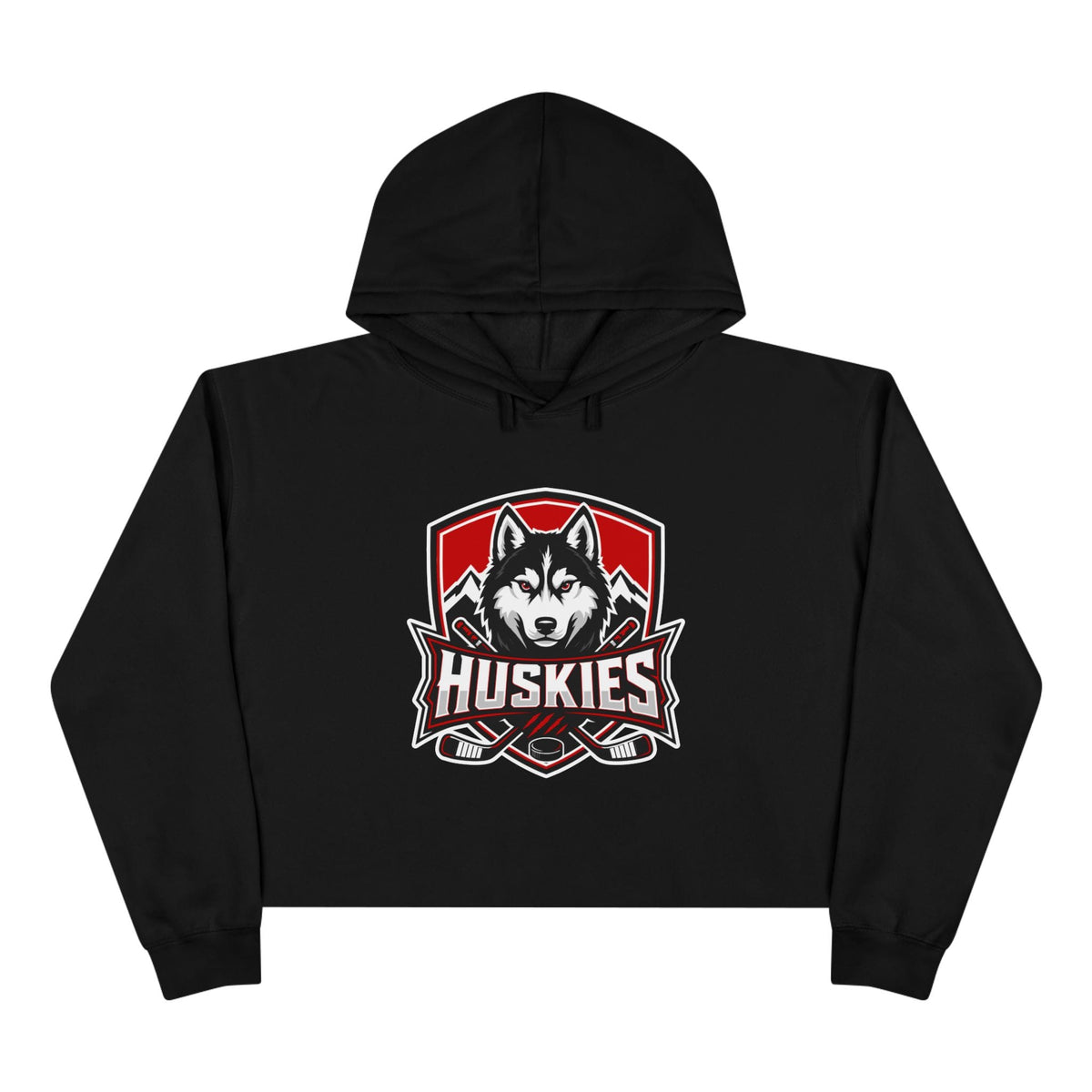 Women's Cropped Hoodie | Custom Name + Number Option Black / XS Hoodie
