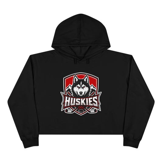 Women's Cropped Hoodie | Custom Name + Number Option Black / XS Hoodie