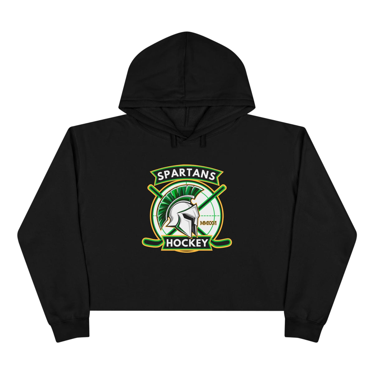 Women's Cropped Hoodie | Custom Name + Number Option Black / XS Hoodie