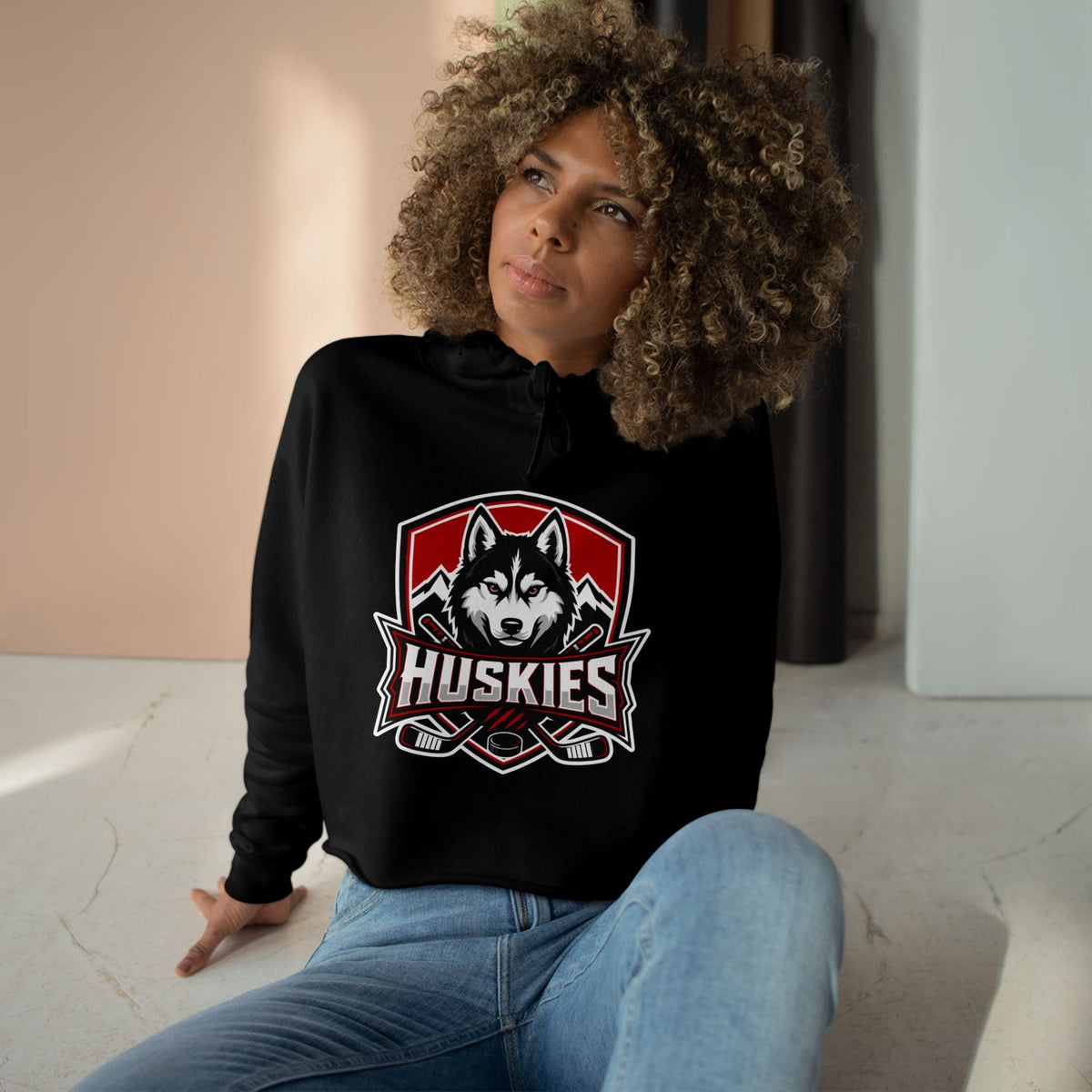 Women's Cropped Hoodie | Custom Name + Number Option Hoodie