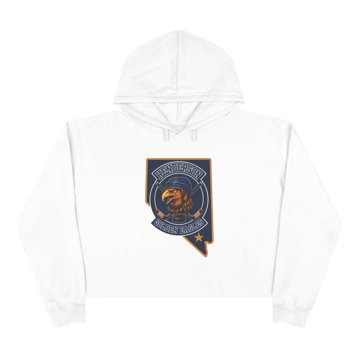 Women's Cropped Hoodie | Custom Name + Number Option M / White Hoodie