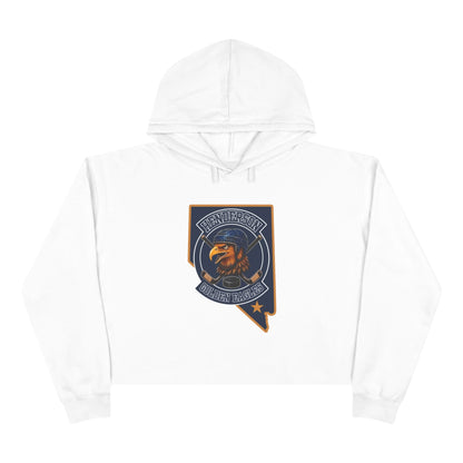 Women's Cropped Hoodie | Custom Name + Number Option M / White Hoodie