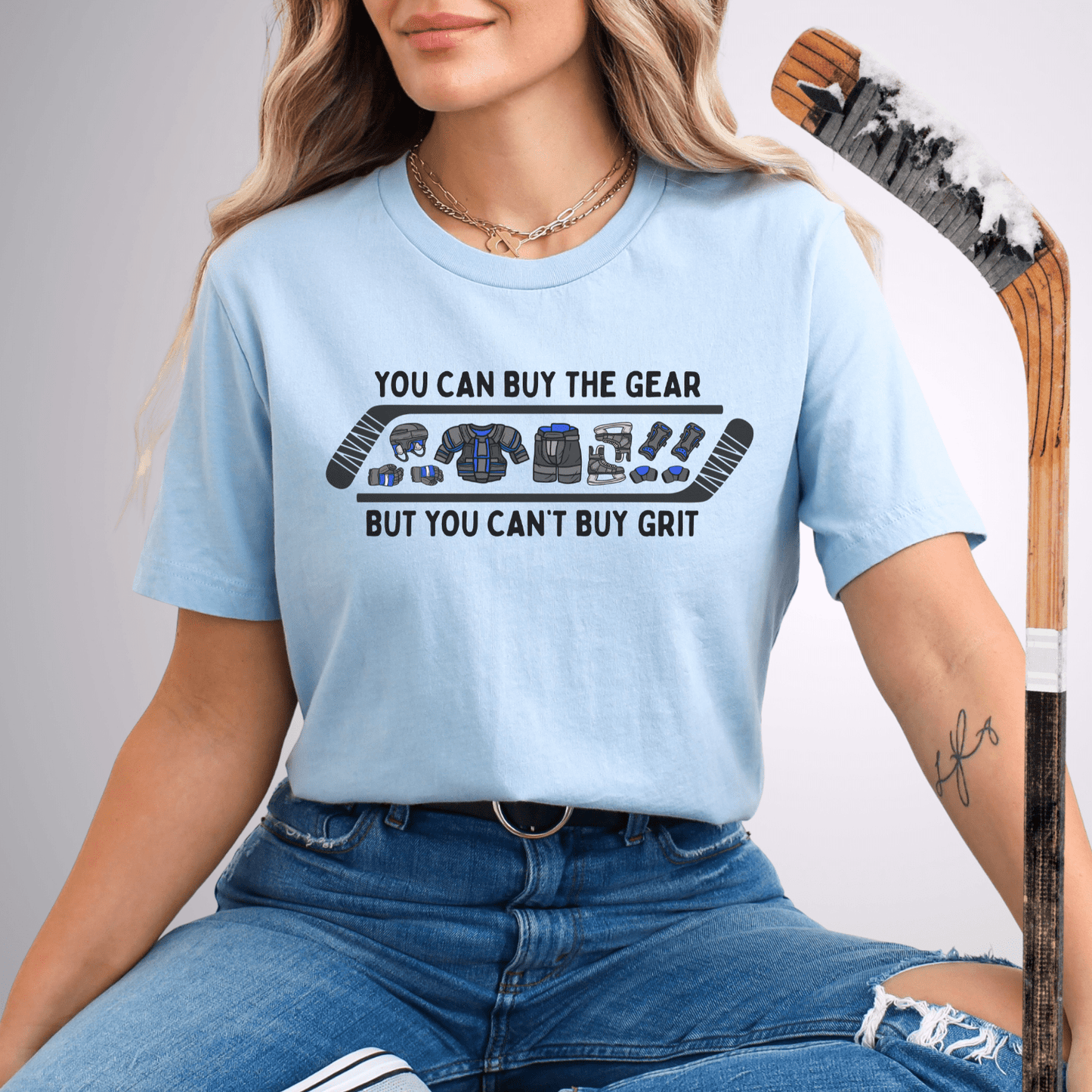 You Can't Buy Grit T-Shirt Baby Blue / S T-Shirt