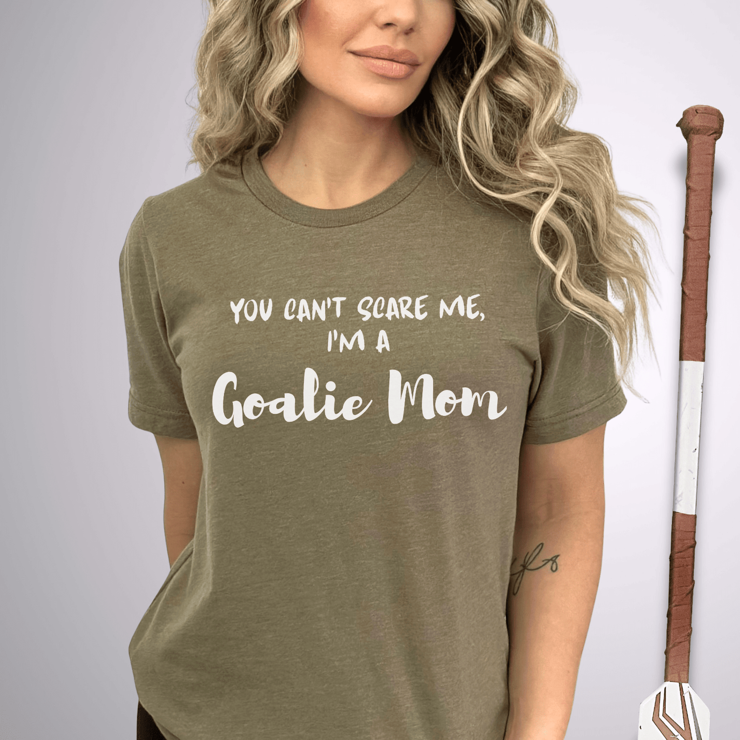You Can't Scare Me T-Shirt Heather Olive / S T-Shirt