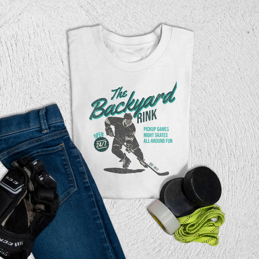 Youth Backyard Rink T-Shirt White / S T-Shirt