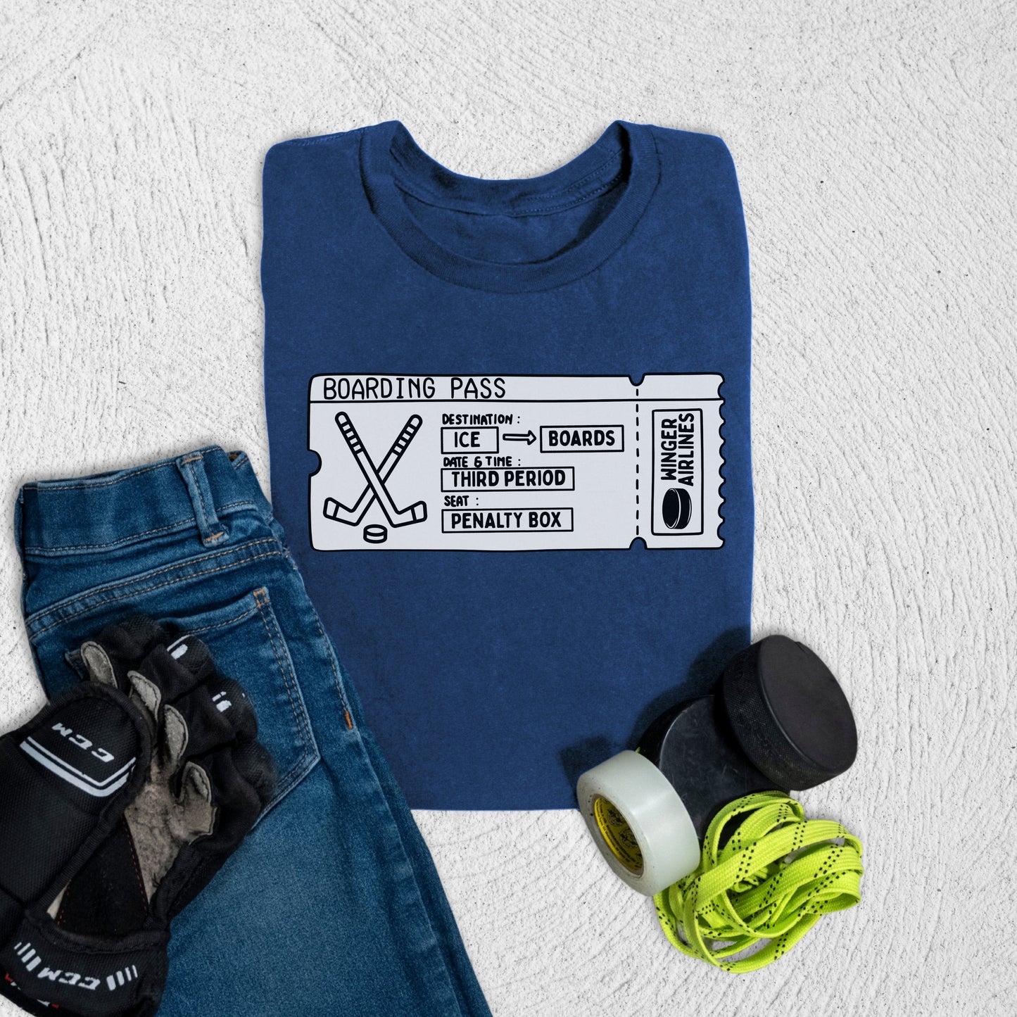 Youth Boarding Pass T-Shirt Navy / S T-Shirt