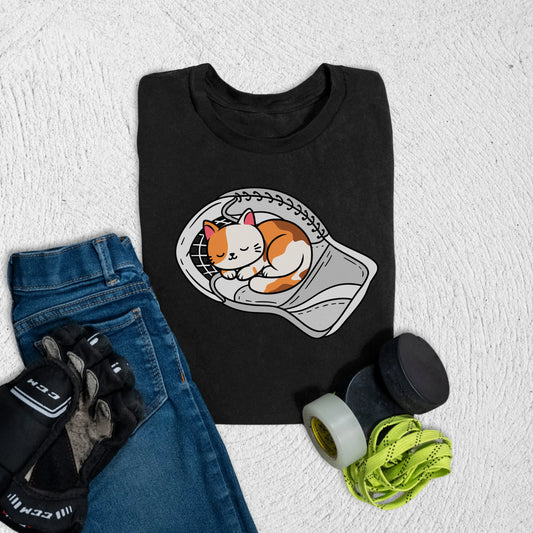 Youth Cat Nap T-Shirt S / Black Kids clothes